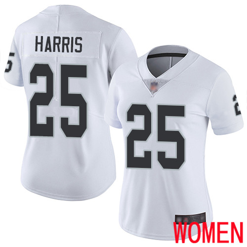 Oakland Raiders Limited White Women Erik Harris Road Jersey NFL Football #25 Vapor Untouchable Jersey->women nfl jersey->Women Jersey